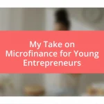 My Take on Microfinance for Young Entrepreneurs